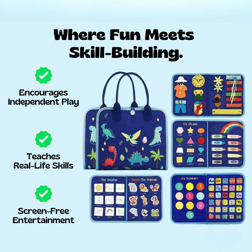 KindaKid™ Montessory Busy Board