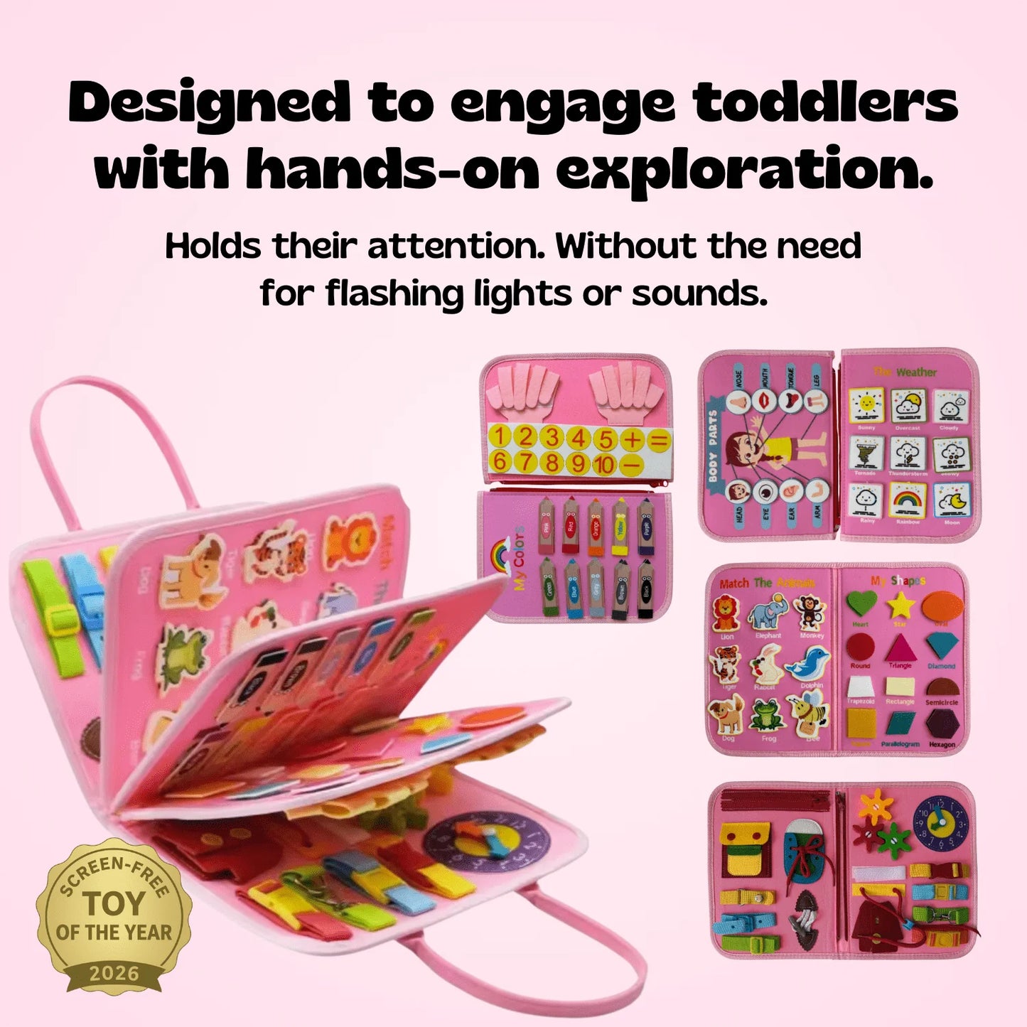 KindaKid™ Montessory Busy Board